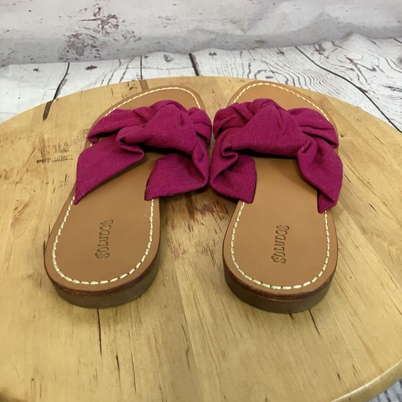 Soludos Shoes Womens Size 7.5 Pink Knotted Slide Sandal Slip on Resort‎ - Picture 4 of 6